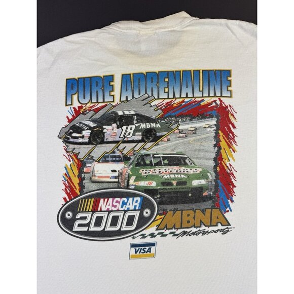 Rare Vintage Y2K Nascar MBNA Motorsports Car Racing Pure Adrenaline Promo Shirt - Picture 3 of 9